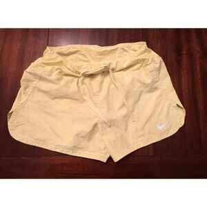 Nike Girls Yellow Dri-FIT Athletic Shorts Size S